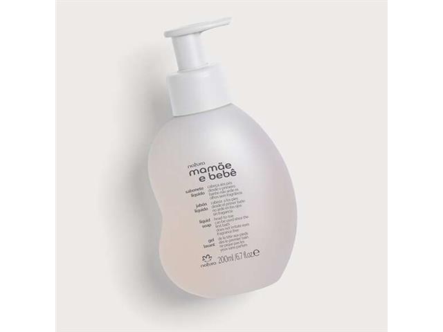 Sabonete Líquido Sem Fragrância da Cabeça aos Pés Mamãe e Bebê 200ML - 1