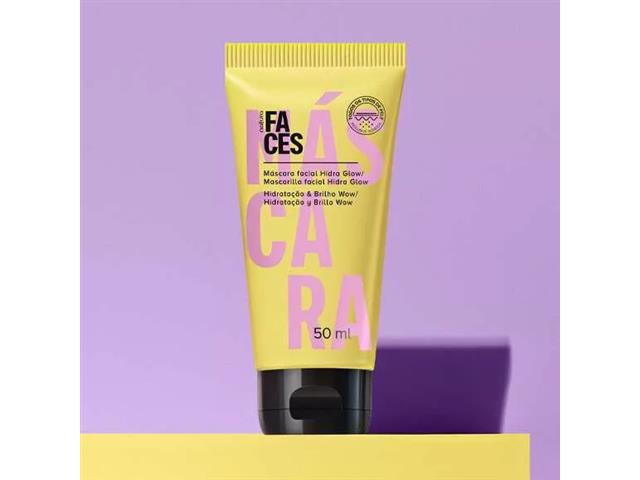 Máscara Facial Hidra Glow Natura Faces 50ml - 1