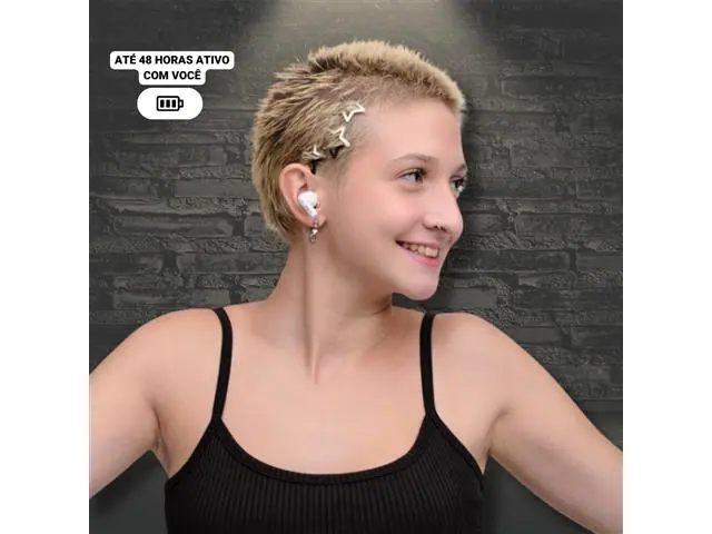 Fone Bluetooth 5.3 Cancelamento de Ruído Ambiente TWS Lity Branco T12 - 4