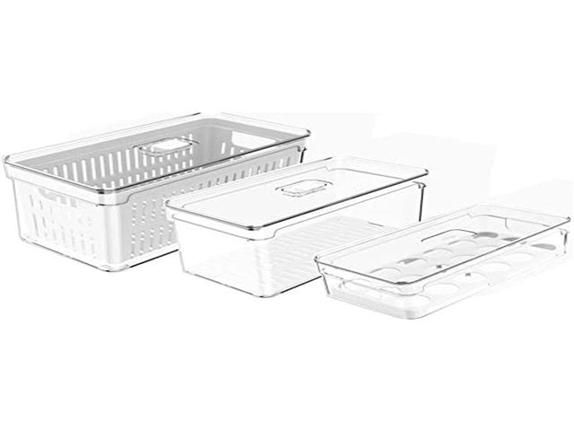 Conjunto OU Organizador de Geladeira Clear Fresh - 1