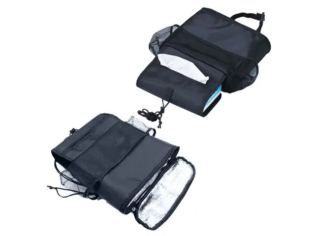 Bolso Organizador Térmico Cooler Automóvil Negro