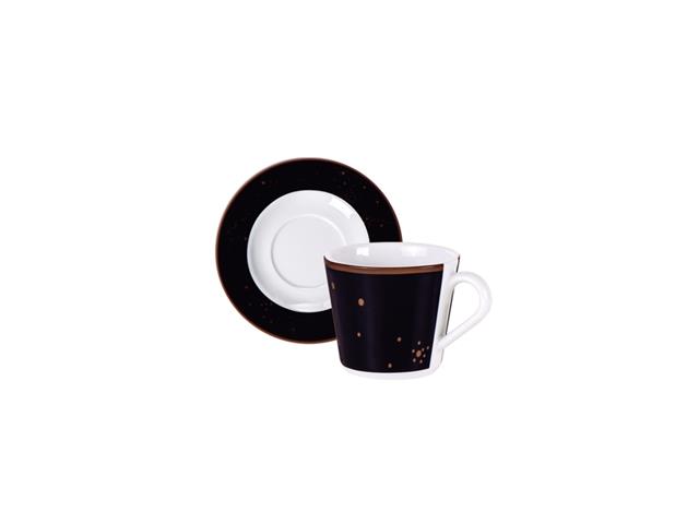 Kit Xícara e Pires de Chá Tramontina Valentina em Porcelana 12Pçs - 1