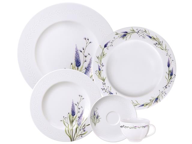 Aparelho de Jantar Tramontina Lilla em Porcelana Decorada 20 Peças - 1
