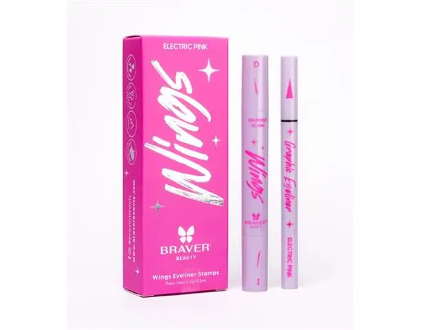 Kit delineador Wings Eyeliner Stamps - Electric Pink