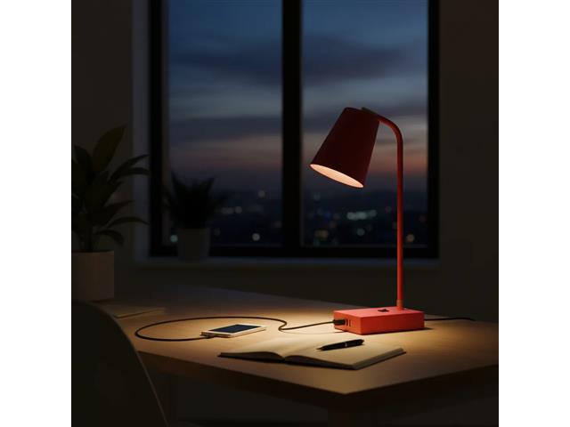 Luminária de mesa Ocanova USB A TUTTO Cor Laranja Fosco - 5