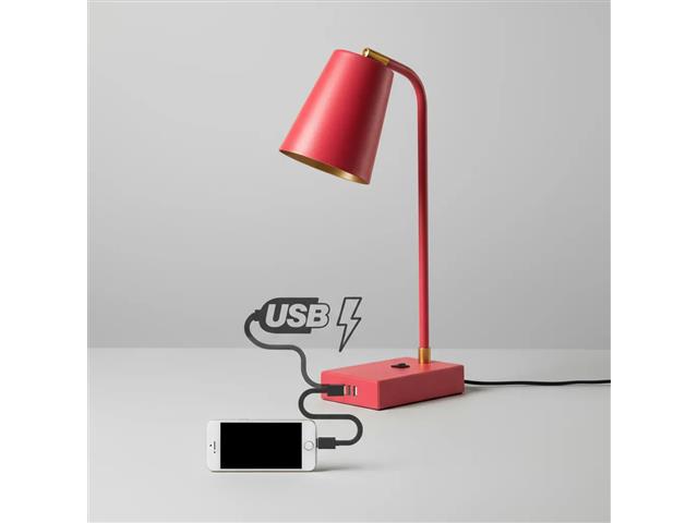 Luminária de mesa Ocanova USB A TUTTO Cor Laranja Fosco - 8