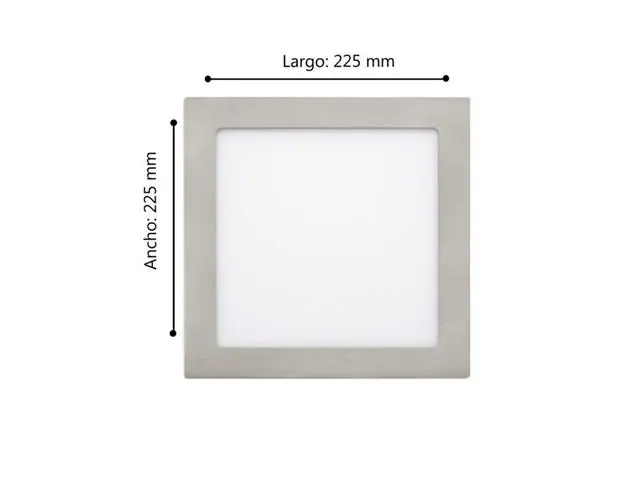 Foco Embutido Eglo Fueva Níquel Satinado 16,5W