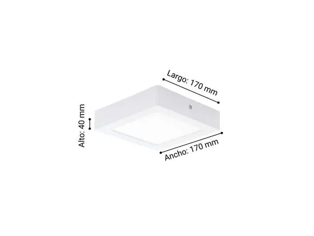Foco Sobrepuesto Eglo Fueva Blanco 10,9W 94073