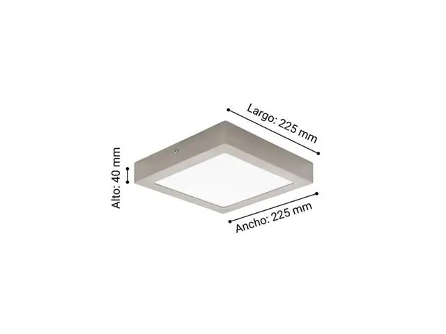Foco Sobrepuesto Eglo Fueva Níquel Satinado 16,5W 94526