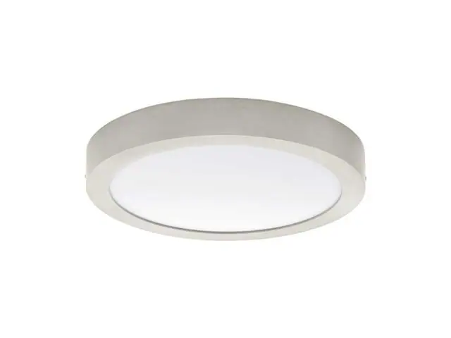 Foco Sobrepuesto Eglo Fueva Níquel Satinado 22W 94527