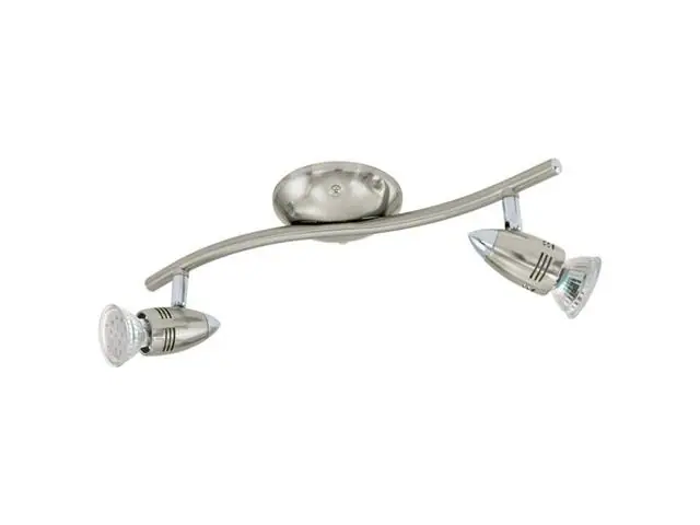 Foco Sobrepuesto Eglo Magnum-Led Níquel Satinado Cromo 2X2,8W 92642