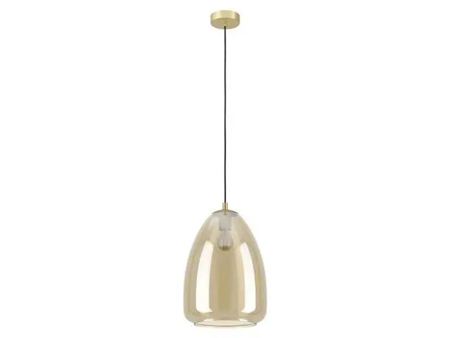 Lampara Colgante Eglo Alobrase Latón Cepillado 1X40W 98647