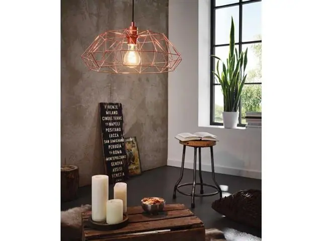 Lampara Colgante Eglo Carlton Cobre 1X60W2 49488