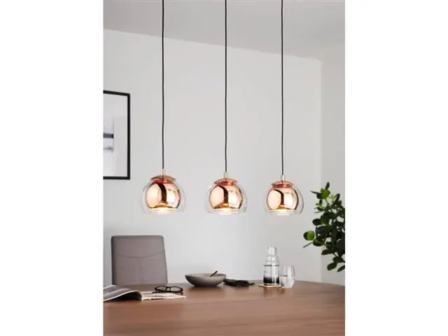 Lampara Colgante Eglo Rocamar Cobre 3X40W 94591