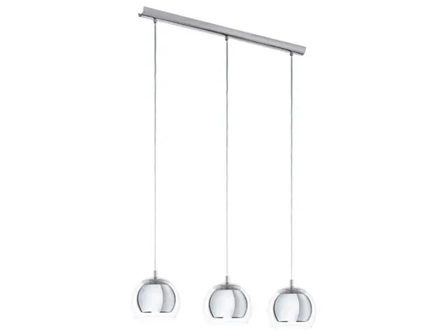 Lampara Colgante Eglo Rocamar Cromo 3X40W 94593