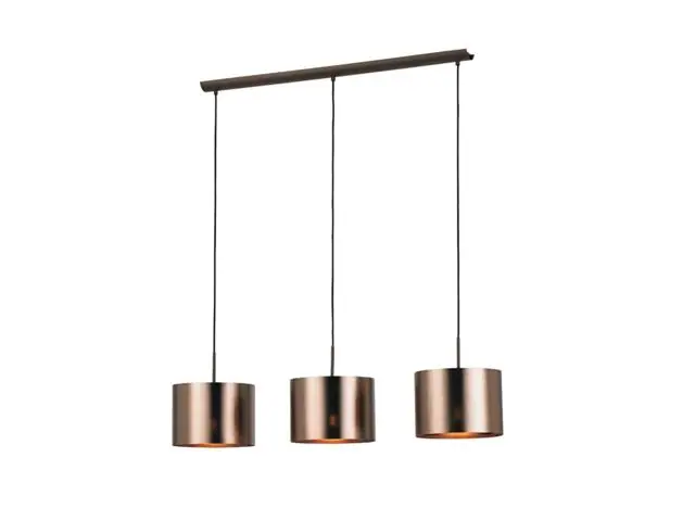 Lampara Colgante Eglo Saganto Café 3X60W 39357