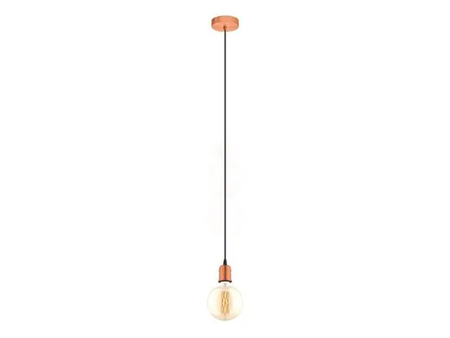 Lampara Colgante Eglo Yorth Cobre Cepillado 1X60W 32539