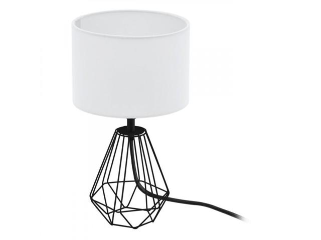Lampara de Sobremesa Eglo Carlton Negro 1X60W