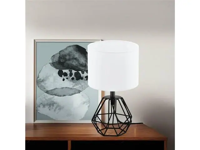 Lampara de Sobremesa Eglo Carlton Negro 1X60W