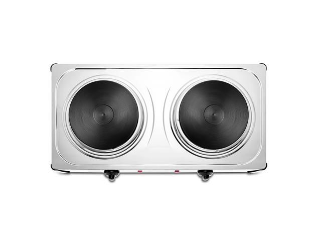 Fogão Elétrico Mondial 2 bocas 6 temperaturas Fast Cook Due Inox 220V - 1