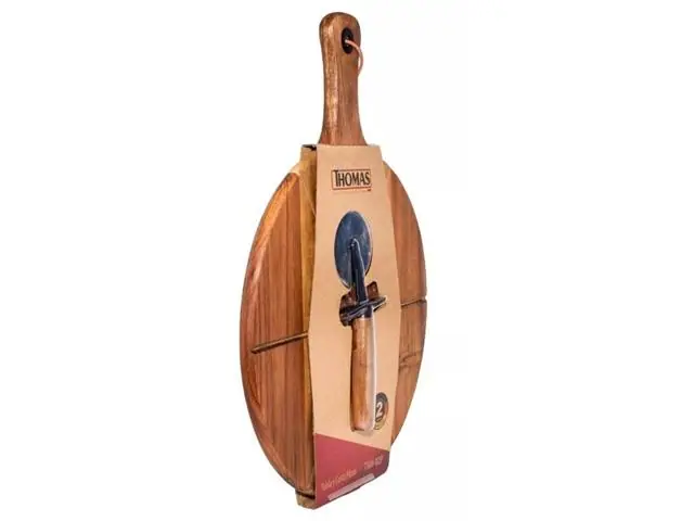 Cortador De Pizza + Tabla Para Cortar  Thomas THM-02P