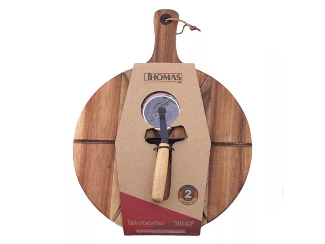 Cortador De Pizza + Tabla Para Cortar  Thomas THM-02P