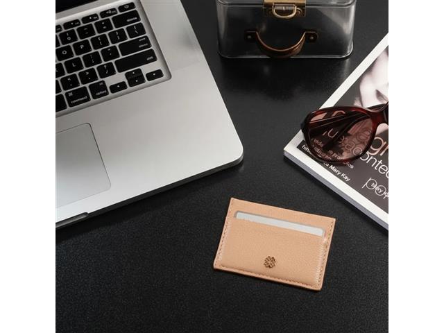 Porta-Cartão em Couro Nude Monte Carlo - 4