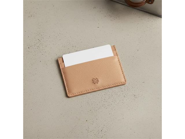 Porta-Cartão em Couro Nude Monte Carlo - 6