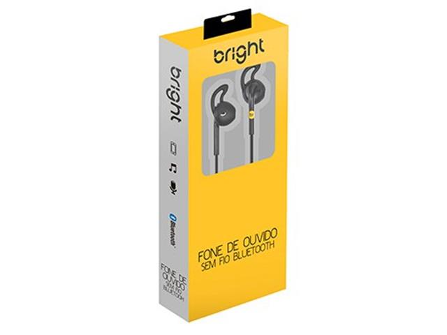 Fone de Ouvido Bluetooth Bright 481 Preto - 3