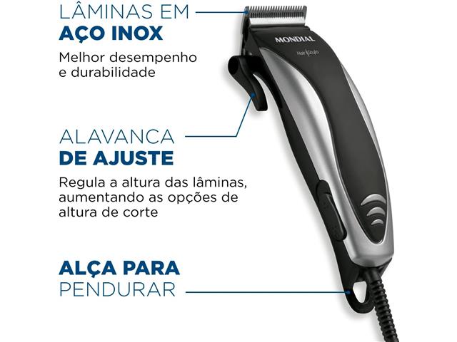 Cortador de Cabelo Mondial Hair Stylo 110V - 2