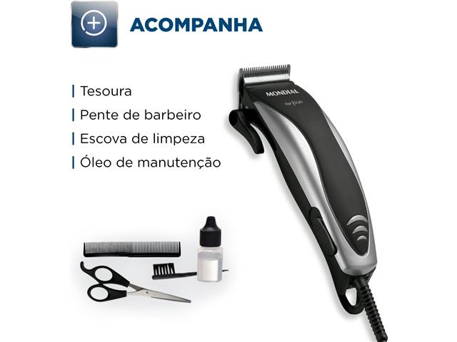 Cortador de Cabelo Mondial Hair Stylo 110V - 3