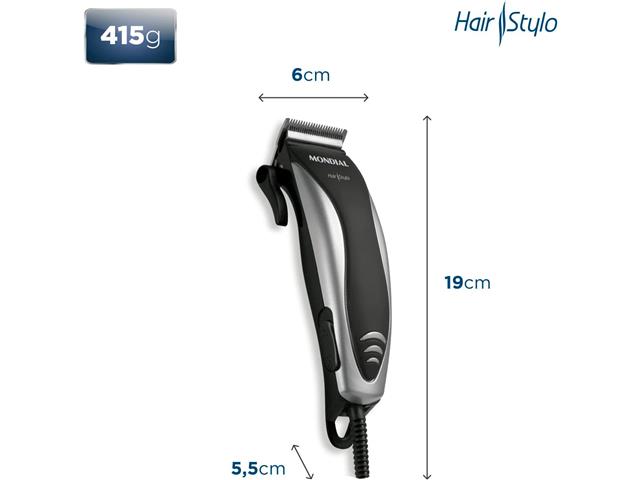Cortador de Cabelo Mondial Hair Stylo 110V - 4