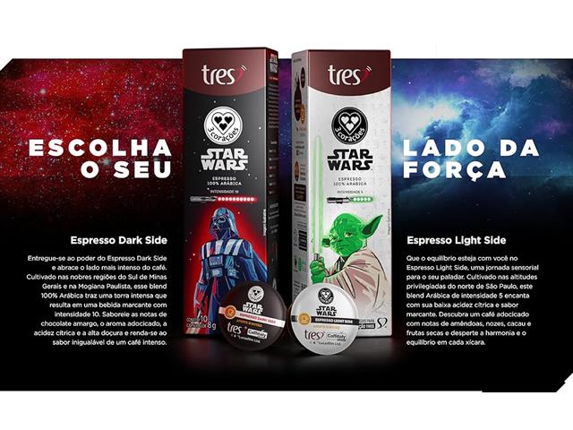 Cápsulas de Café Espresso 3 Corações Star Wars Mestre Yoda - 3