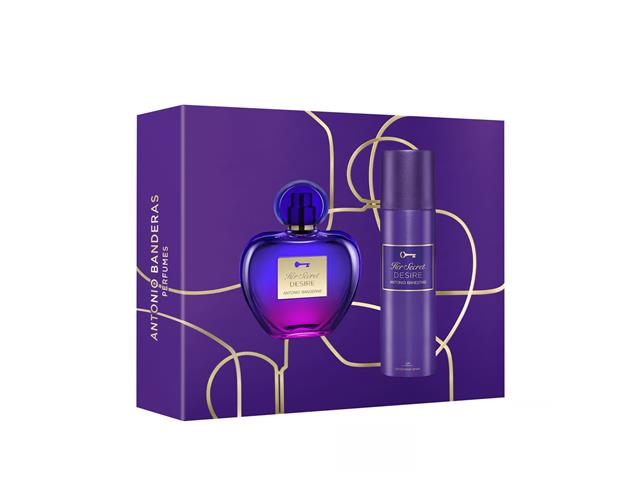 Kit Perfume Banderas Her Secret Desire EDT 80M...