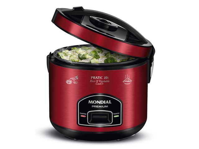 Panela Elétrica de Arroz Mondial PE-46-10X Pratic Red 10 Xícaras 220V - 3