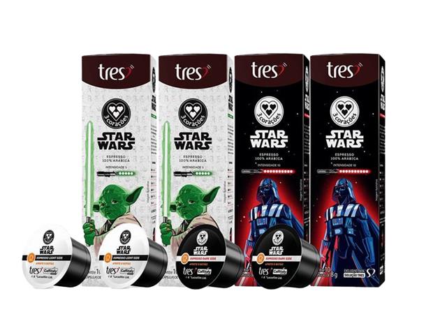 Kit Cápsulas de café Star Wars Yoda e Darth Vader