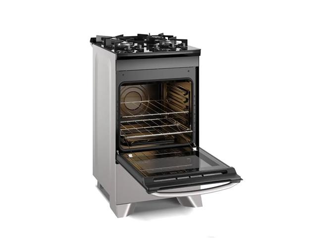 Fogão 4 bocas Electrolux FE4GS Efficient e Mesa de Vidro Prata Bivolt - 3