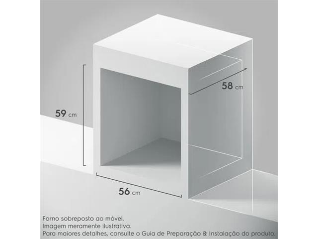 Forno de Embutir Electrolux OE8GH a Gás 80L Efficient Preto 220V - 2