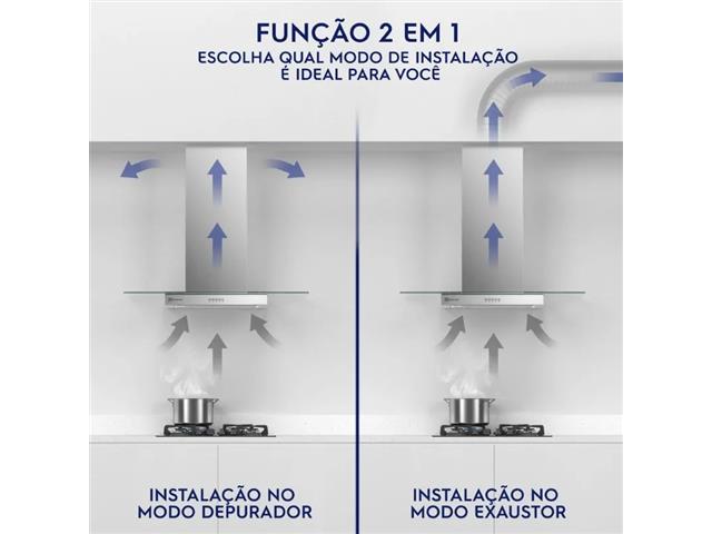Coifa de Parede Electrolux CE9VX Vidro 90cm Efficient com Luz 220V - 6