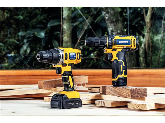 Parafusadeira/Furadeira à Bateria Tramontina 12V - 1