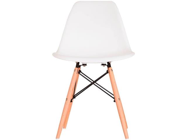 Cadeira Eames em PP Pé DSW Madeira Branca 1 Unidade - 1
