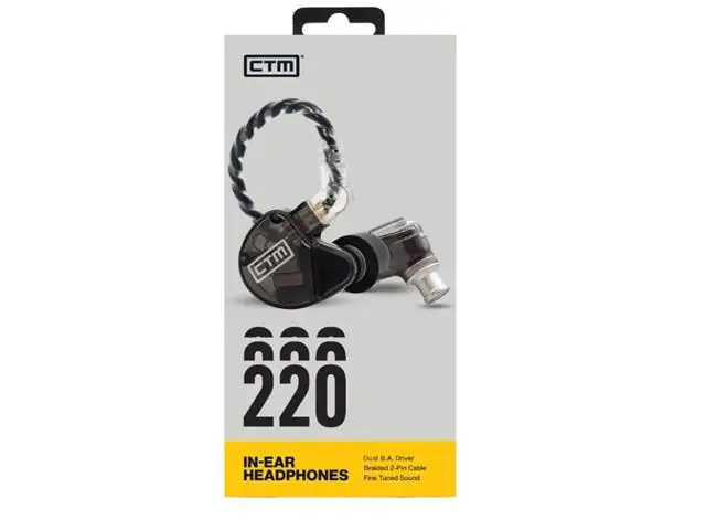 Audifonos In Ear 2 Driver Smoke CTM CE220
