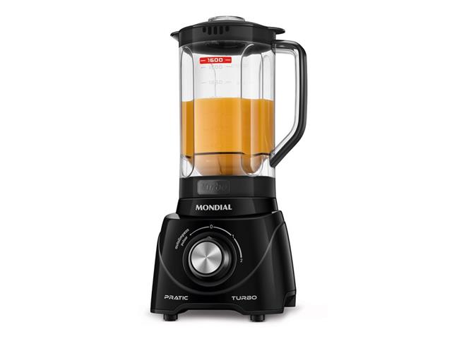 Liquidificador Pratic Turbo Mondial Preto - L-98-B 550W 110V - 1