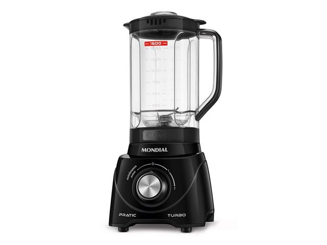 Liquidificador Pratic Turbo Mondial Preto - L-98-B 550W 110V - 2