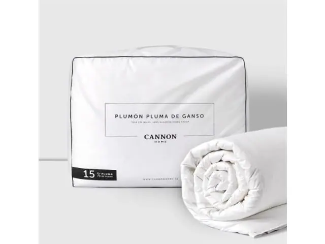 Plumón De Plumas King 15% Pluma De Pecho Cannon