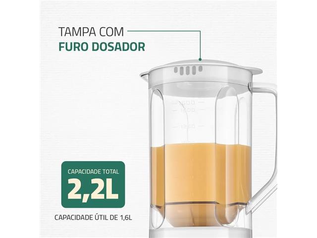 Liquidificador Pratic Power Mondial Branco - L-97-W 550W - 3