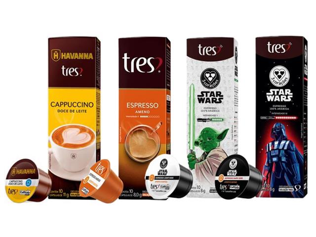 Combo Especial 40 Cápsulas de Café Três Corações Havanna + Star Wars