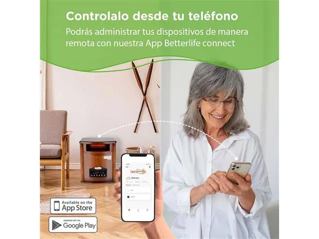 Estufa Infrarroja Madera UV Wi-Fi SmartHome 70 m² Betterlife