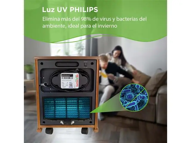 Estufa Infrarroja Madera UV Wi-Fi SmartHome 70 m² Betterlife