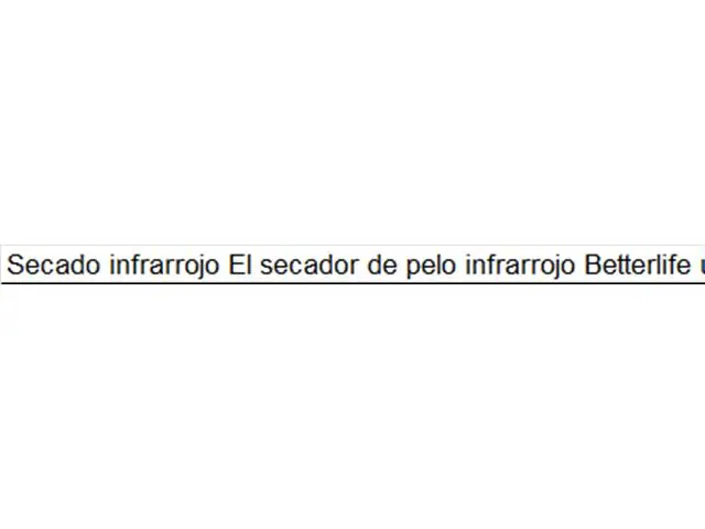 Secador de Pelo Profesional Infrarrojo UV Betterlife